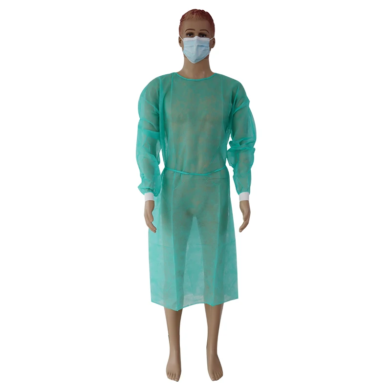 Junlong  disposable  Dental Consumables isolation gown  with tie on the neck for nurse