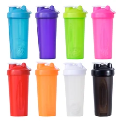 BPA free food grade 600ml empty gym plastic portable blend protein shaker bottle with lid