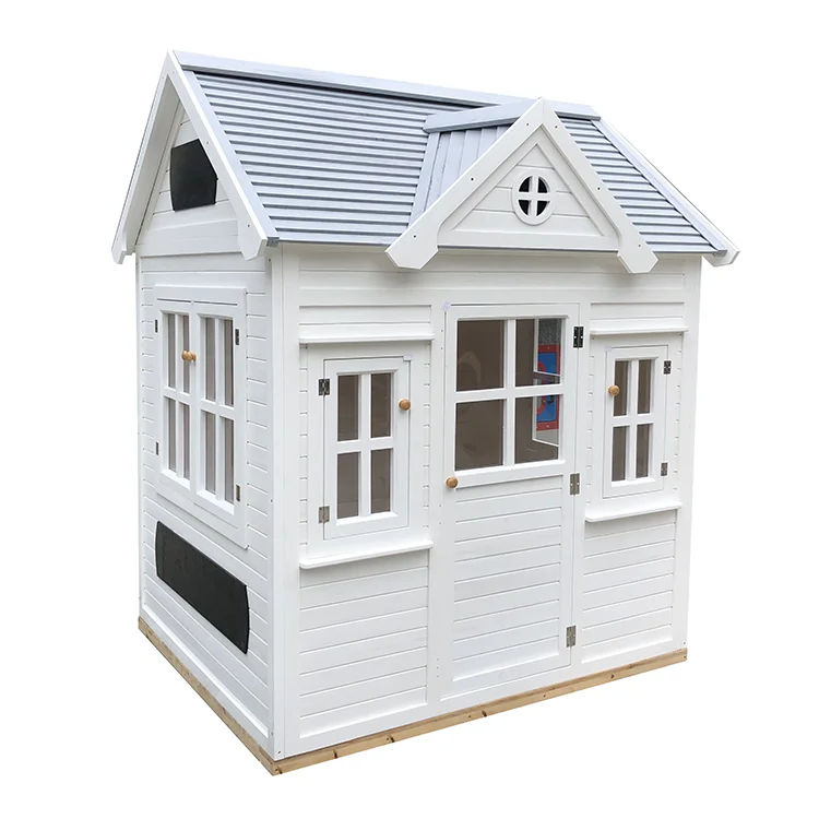 Custom Design Wooden Outdoor Kids Playhouse Small Wooden Decorative Houses Wooden Children Playhouse