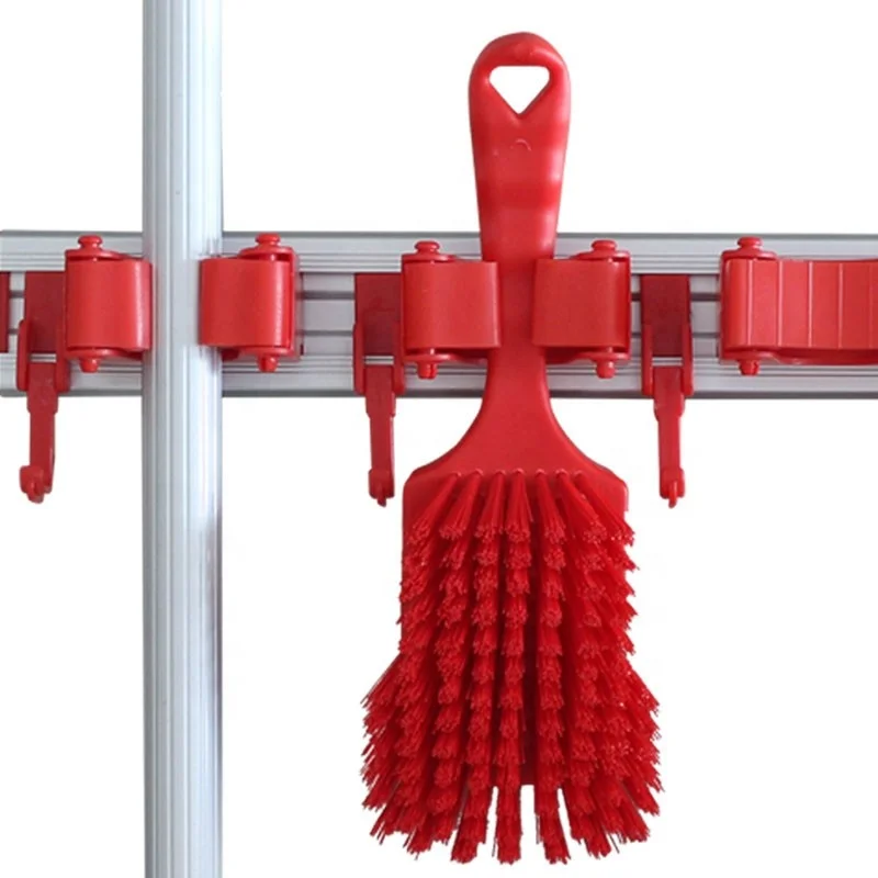 Shianku Food Grade Aluminum Alloy Bracket 4 Grooves 5 Hooks Industrial Aluminum Bracket