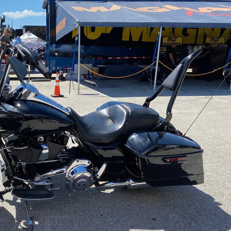 Motorcycle Black Detachable Passenger Backrest  Fit for Harley Touring Street Glide