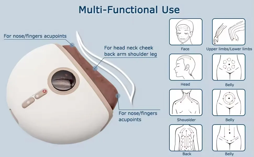 Natural Hot Stone Facial Scrapping Massager Promote Facial Blood Circulation Tool Face  Lifting Neck Face Beauty Device Home use