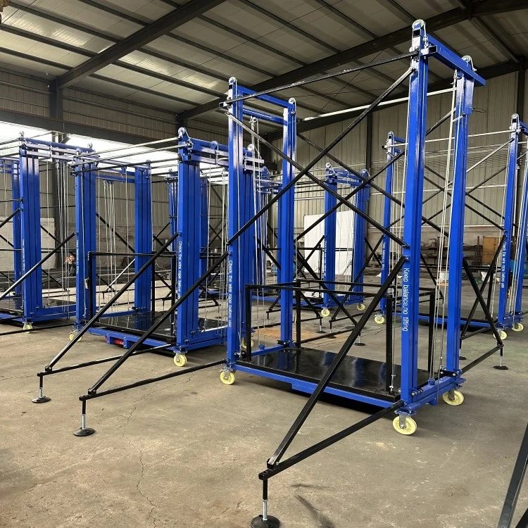 Easy To Assemble lift platform cargo lift electric ladder  moving cart scissor lift trolley