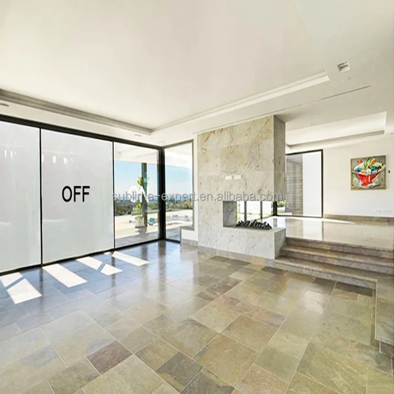 Self-Adhesive Electronic Switchable Smart Film Pdlc Smart Tint Pdlc Film Smart Window Film For Sliding Glass Door