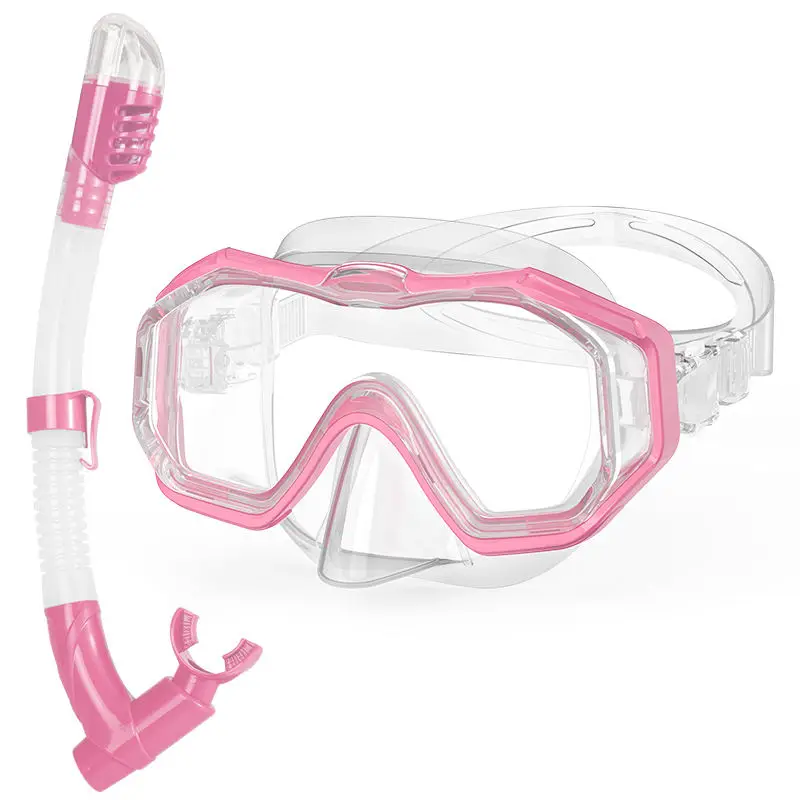2023 New Snorkel Set Snorkeling Gear Adults Diving Goggles Mask Dry Top Snorkel And Diving mask set