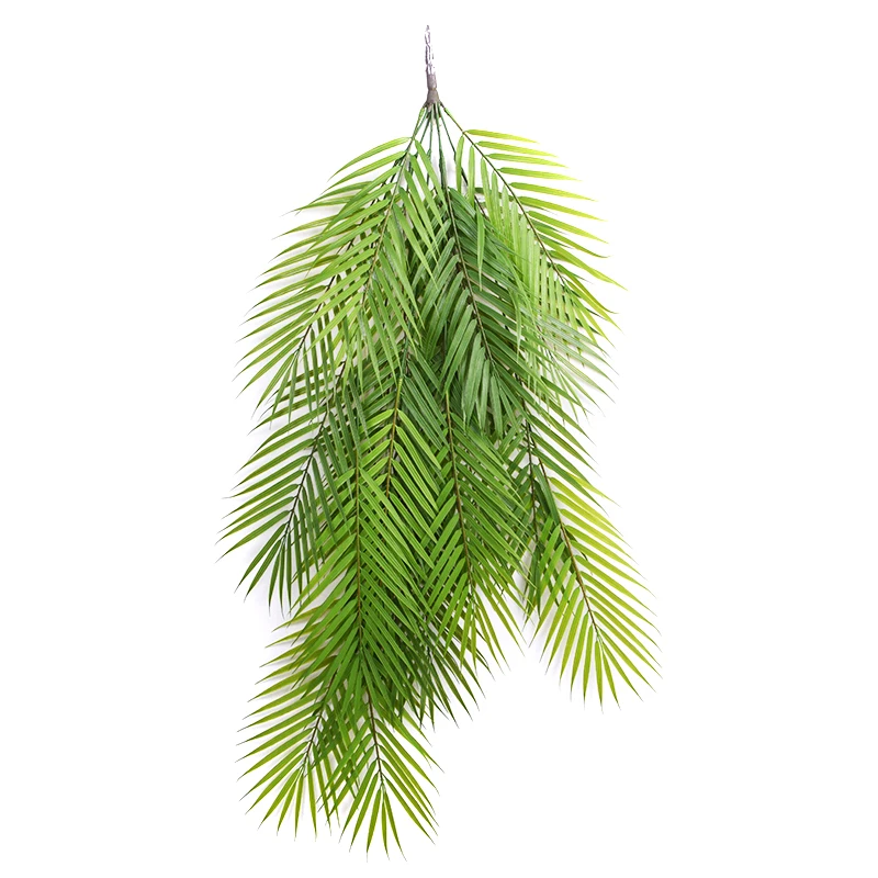 Fuyuan high quality tropic big greenery leaves Kwai palm leaves artificial hanging vine for decoration