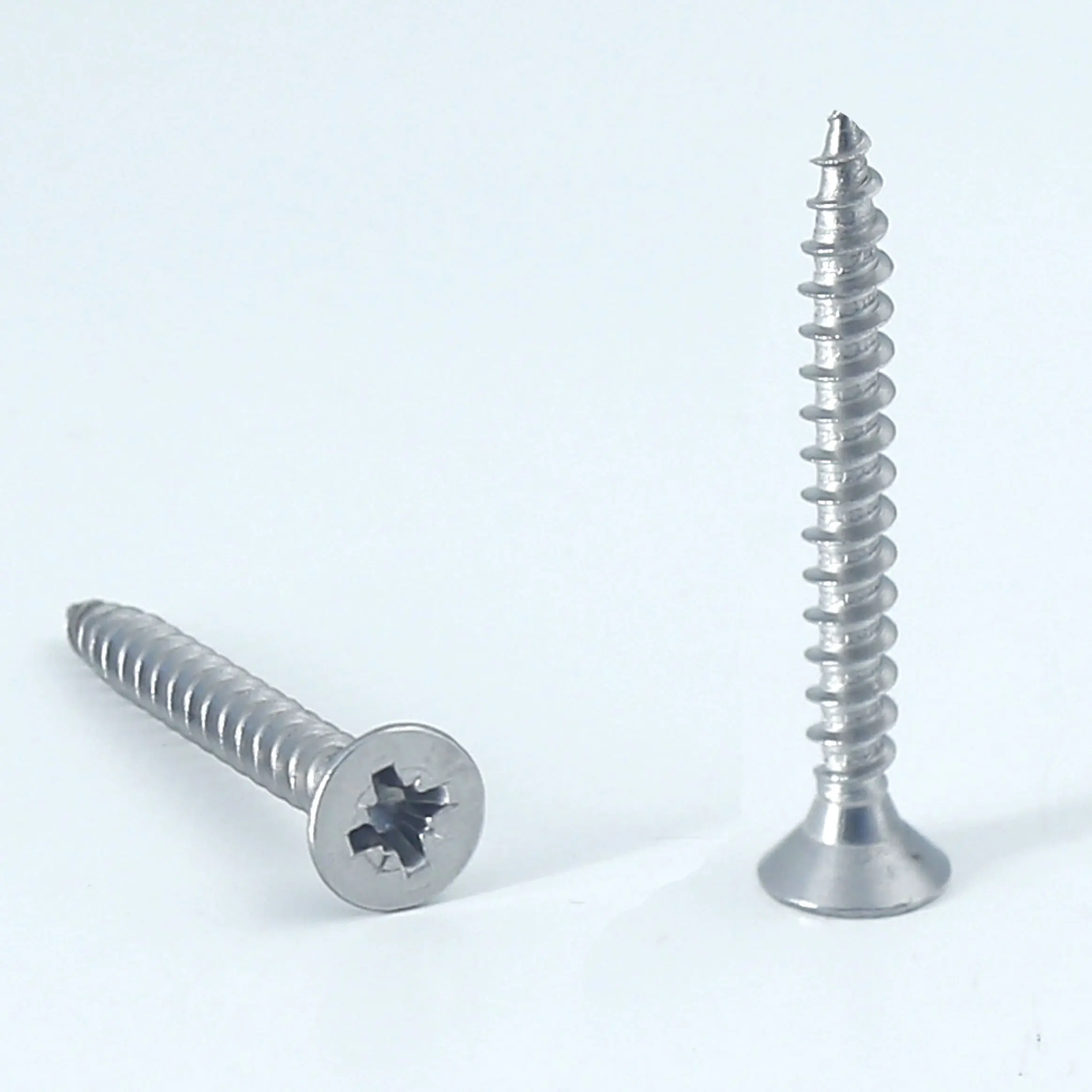 Zinc torx drive double countersunk head wood chipboard screw