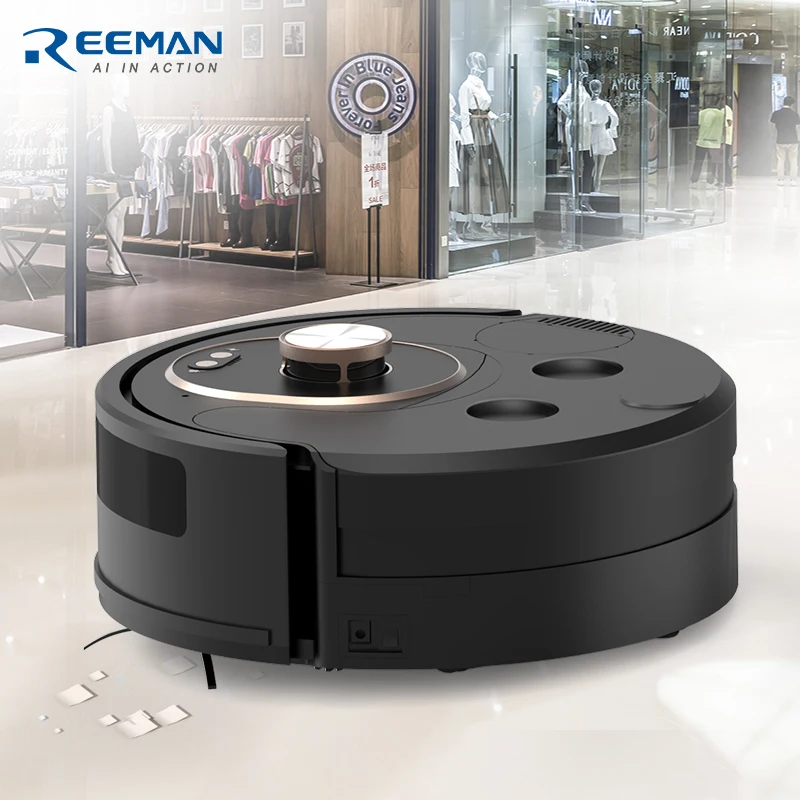 Reeman Vacuum Cleaner  Commercial Cleaning Robot Navigation Auto Vacuum Smart Sweep Mopping Robot