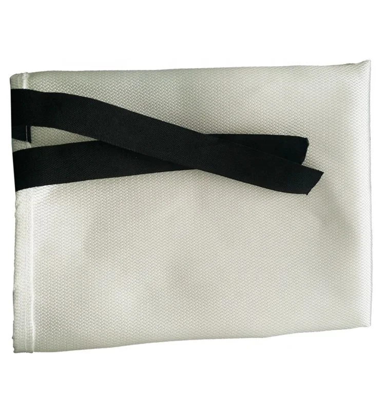 Fire resistant silicone coated fire blanket cloak anti soft smooth popular white fire blanket
