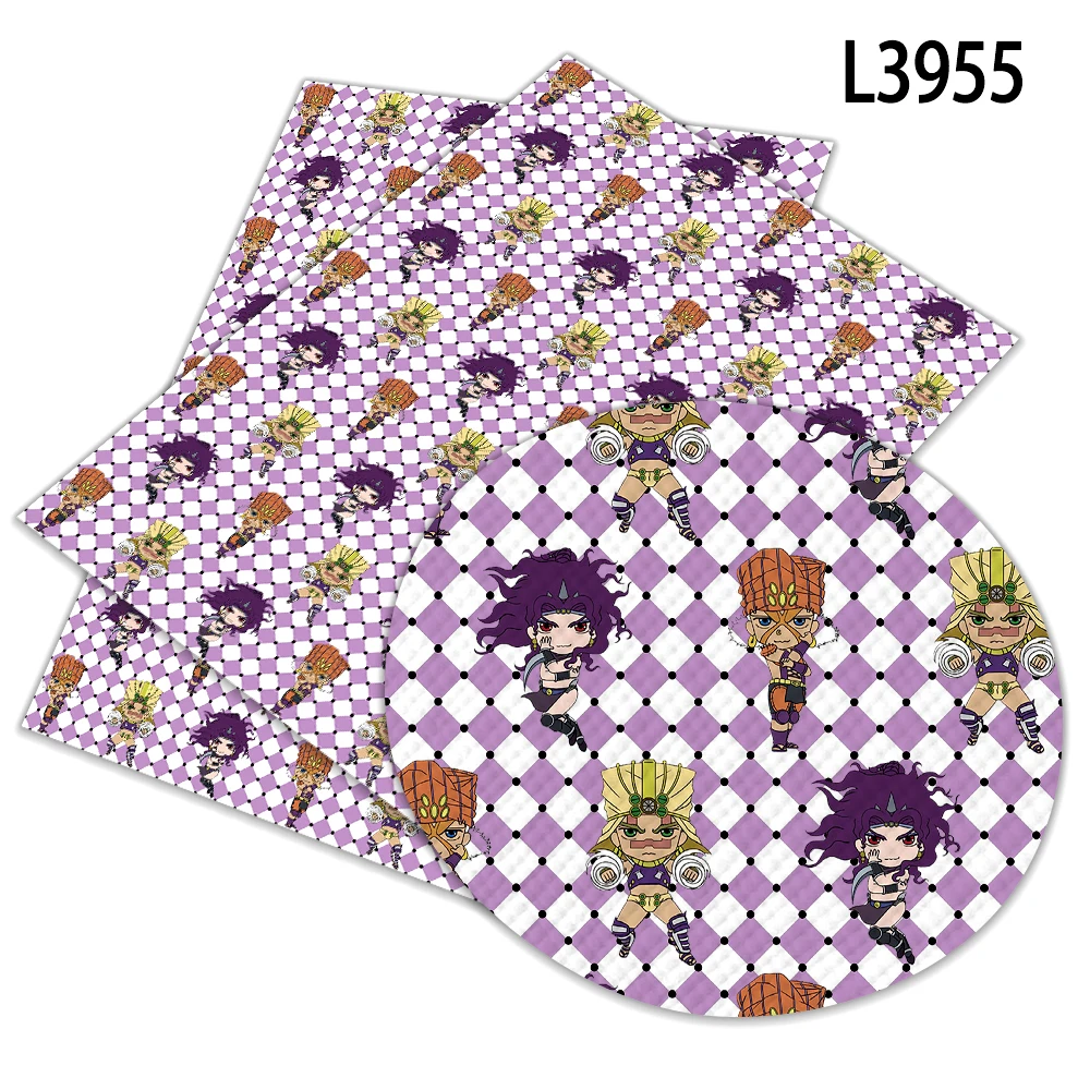 30x136 см JOJO adventure искусственная кожа лист для волос бант Сумки ремесла