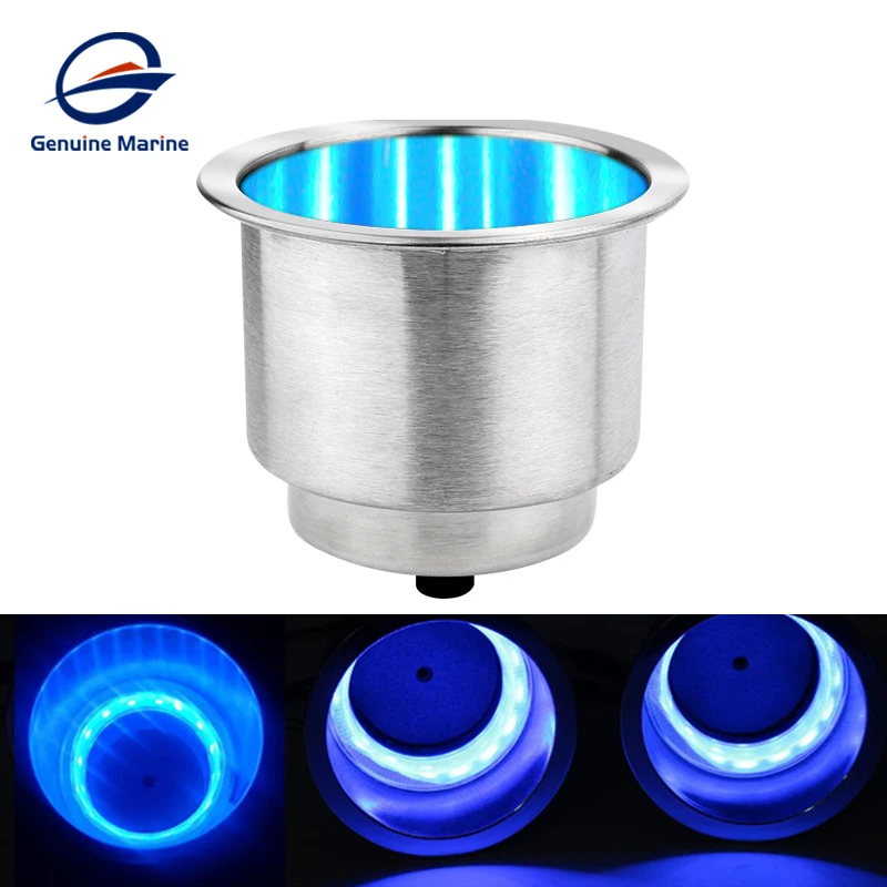 Genuine Marine Yacht Car Antislip Waterproof LED Cup Holder For Boat