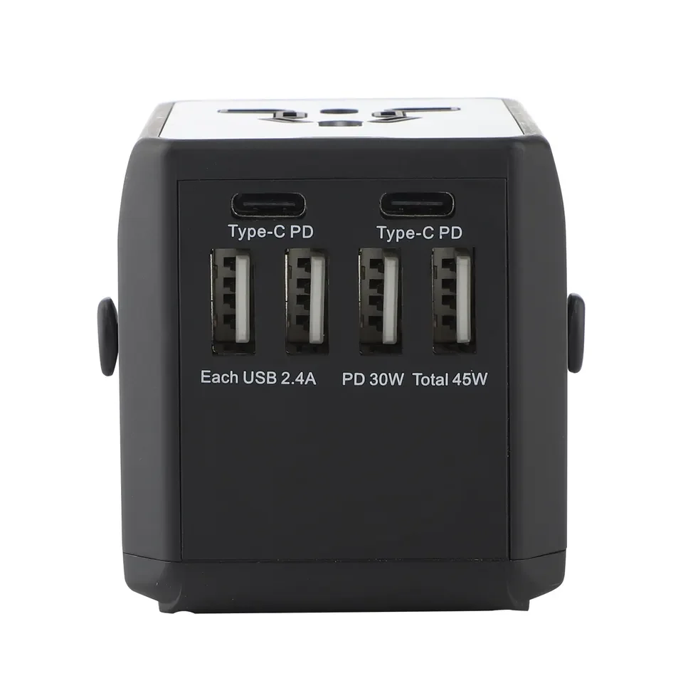 110-250V US AUS UK EU plug Аксессуары для мобильных телефонов 4USB зарядное устройство 5A выход универсальный адаптер