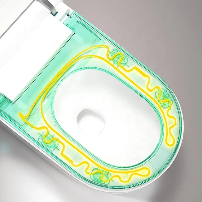 Modern automatic water closet wc luxury gold intelligent toilet bowl floor mounted bathroom smart toilet