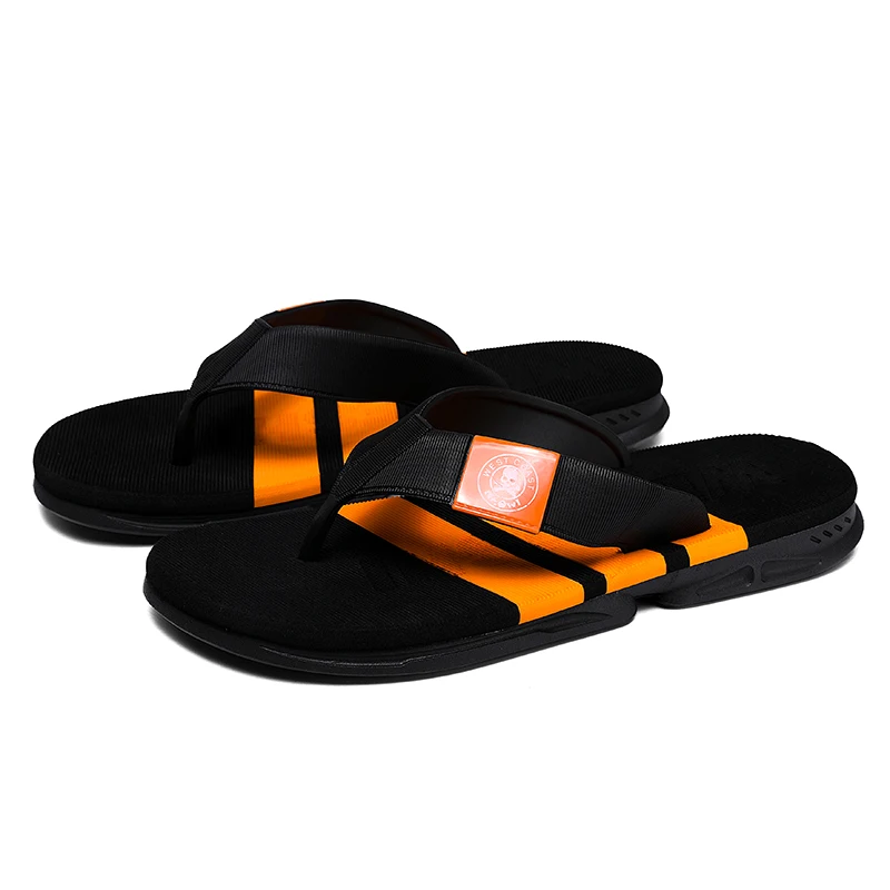 Outdoor Non-slip Outside Comfortable Soft Flip Flops Breathable PVC Flat Casual Beach Slides Slippers for Men