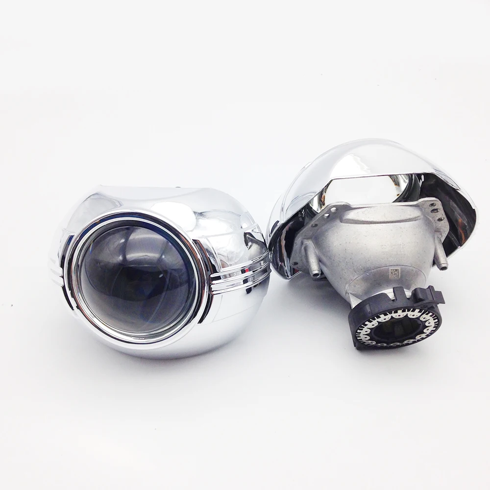 Комплект биксеноновых линз для проектора TAOCHIS, лампа HID для Hella 3R G5 D2S с кожухом, «дьявольские глазки», Модернизированная лампа с демоническими глазами