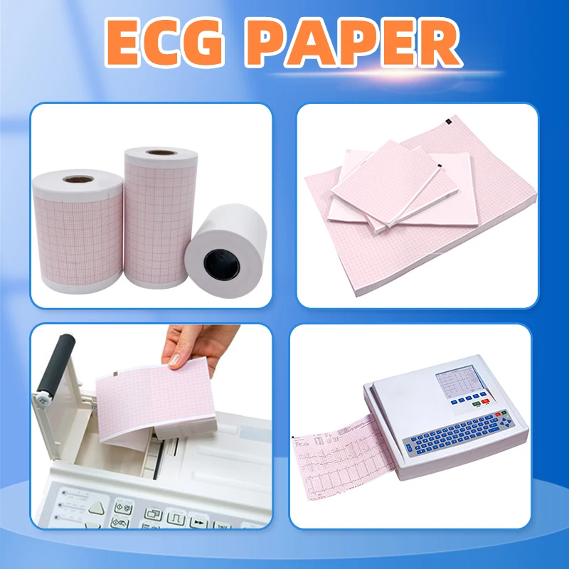 210mm*300mm Thermal Printing Paper Medical ECG Recording Paper 12 Leads Sheet Paper