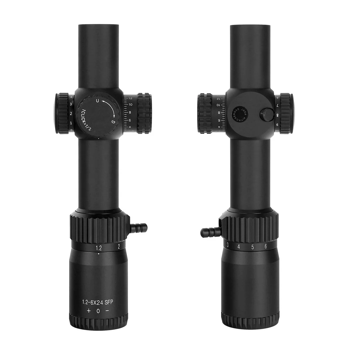 YSC OEM 1.2-6X24 IR Optic Scope 30mm Tube 1/2 Click Value Scope Compact Tactical Sights