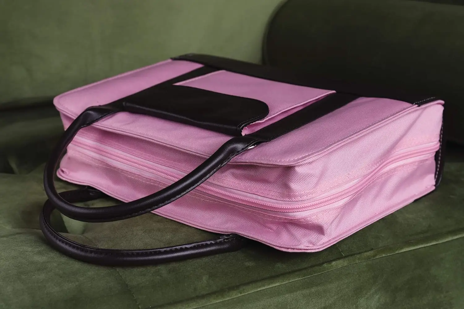 Durable Handle Look Accents Bible Study Zippered  Bible Case Nylon Leather Bible Cover Bags