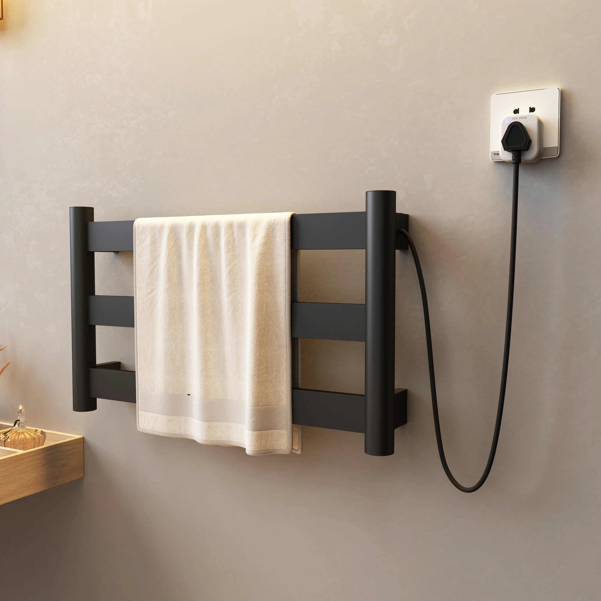 Household towel rack drying rack bathroom radiator electric heating towel rack temperature control  R-107