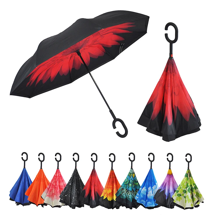 Обратный Зонт с логотипом на заказ