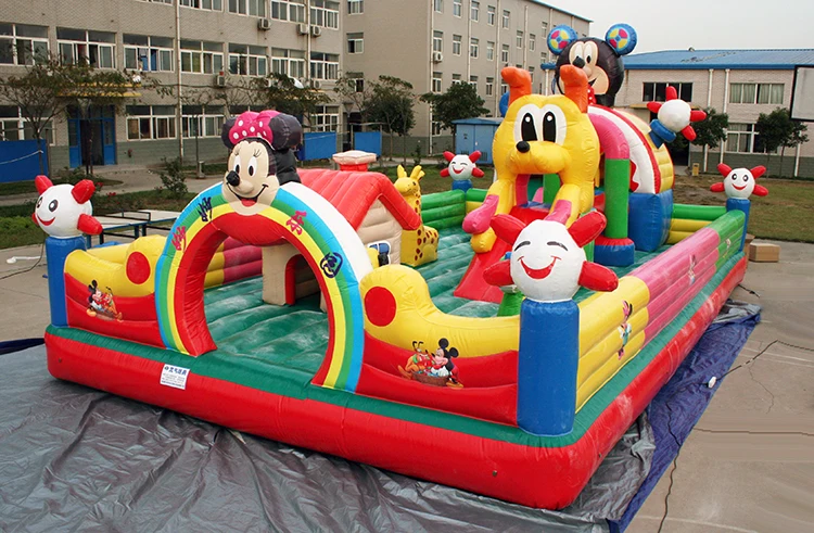 large Inflatable Mickey mouse Bouncer jumping Castle with slides for Sale