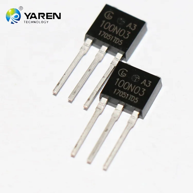 Модель YR100N03 30V 100A-220/252 n-channel электронные ic mosfet транзистор поверхностного монтажа