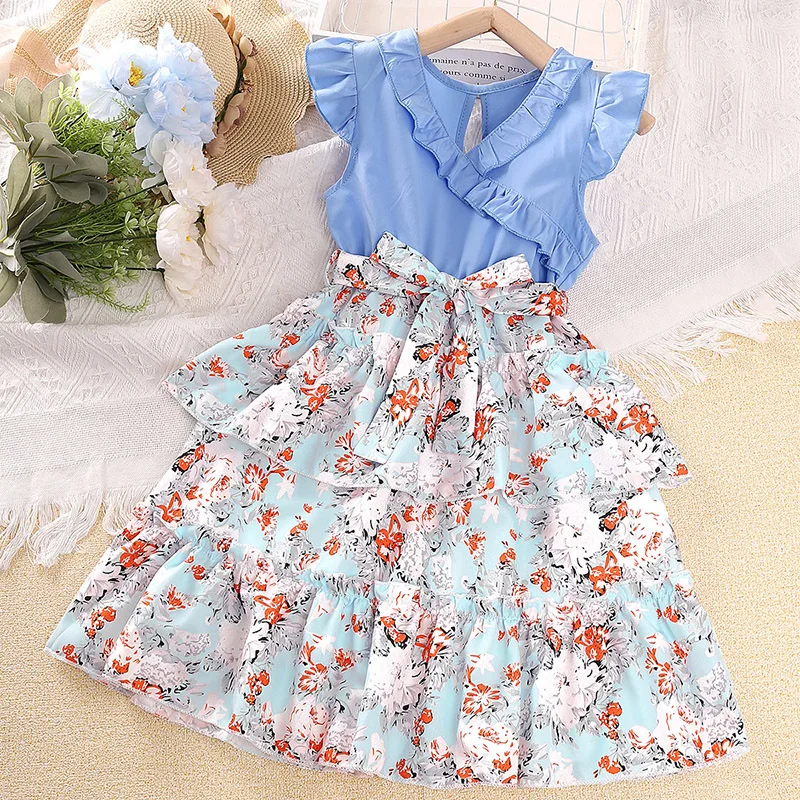 8-12 Years Children Clothing Elegant Girl Dresses 8 Years