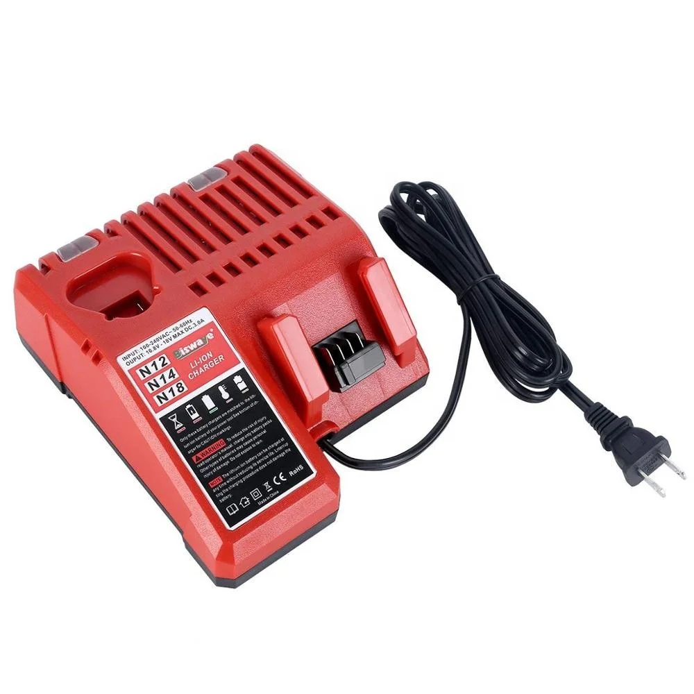  Зарядное устройство 48-59-1812 подходит для литиевых батарей 12-18 в Milwaukee M12 M14 M18 48-11-2420 48-11-1850