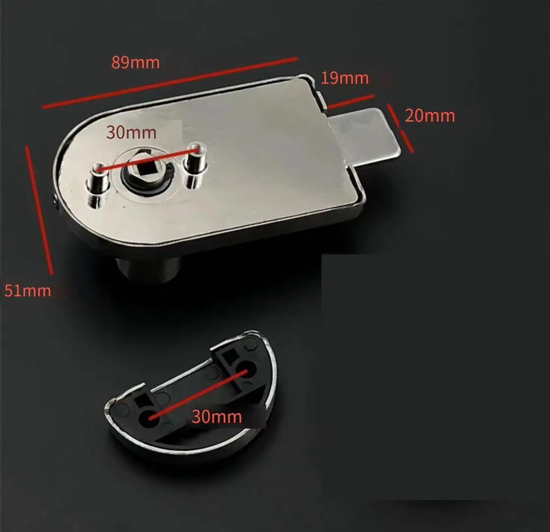 Public toilet Toilet partition Hardware 304 stainless steel door latch latch indicator lock (bottom)