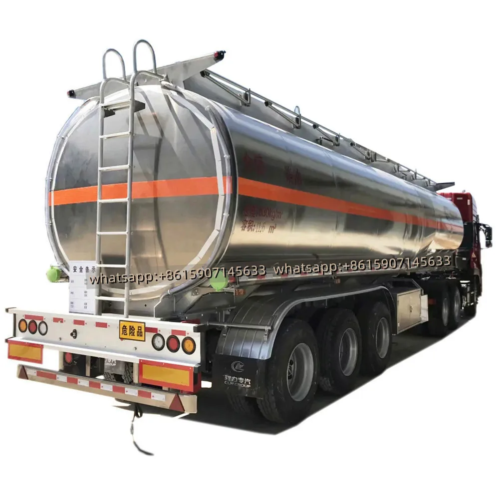 Dali  tri axle Petrol tank truck trailer40000L 42000L 45000 Liters fuel tanker truck trailer fuel oil tanker trailer for sale