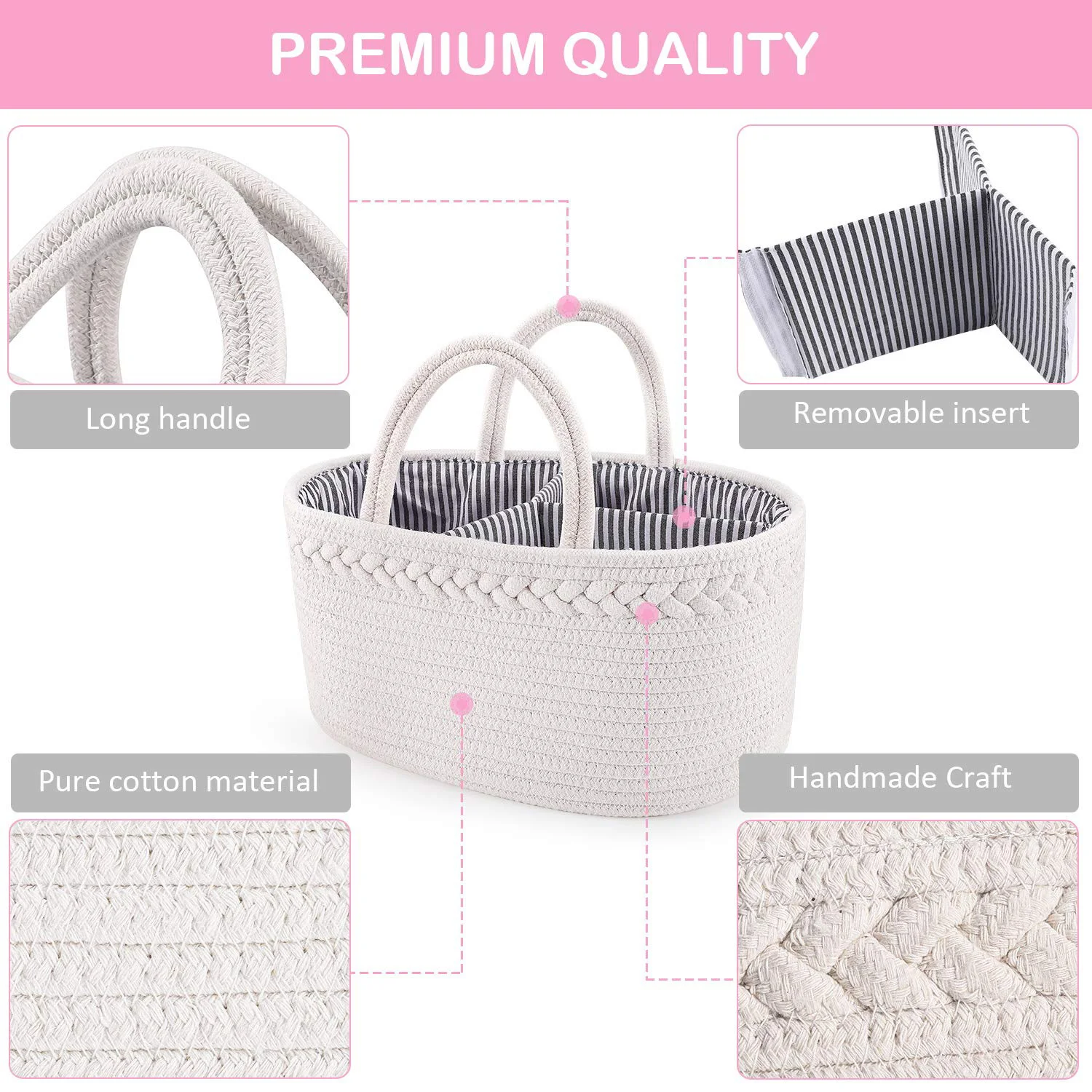 Towel Small Woven Diaper Toys Rope Round Plastic Storage Baskets Wholesale Cloth Storage Basket Market