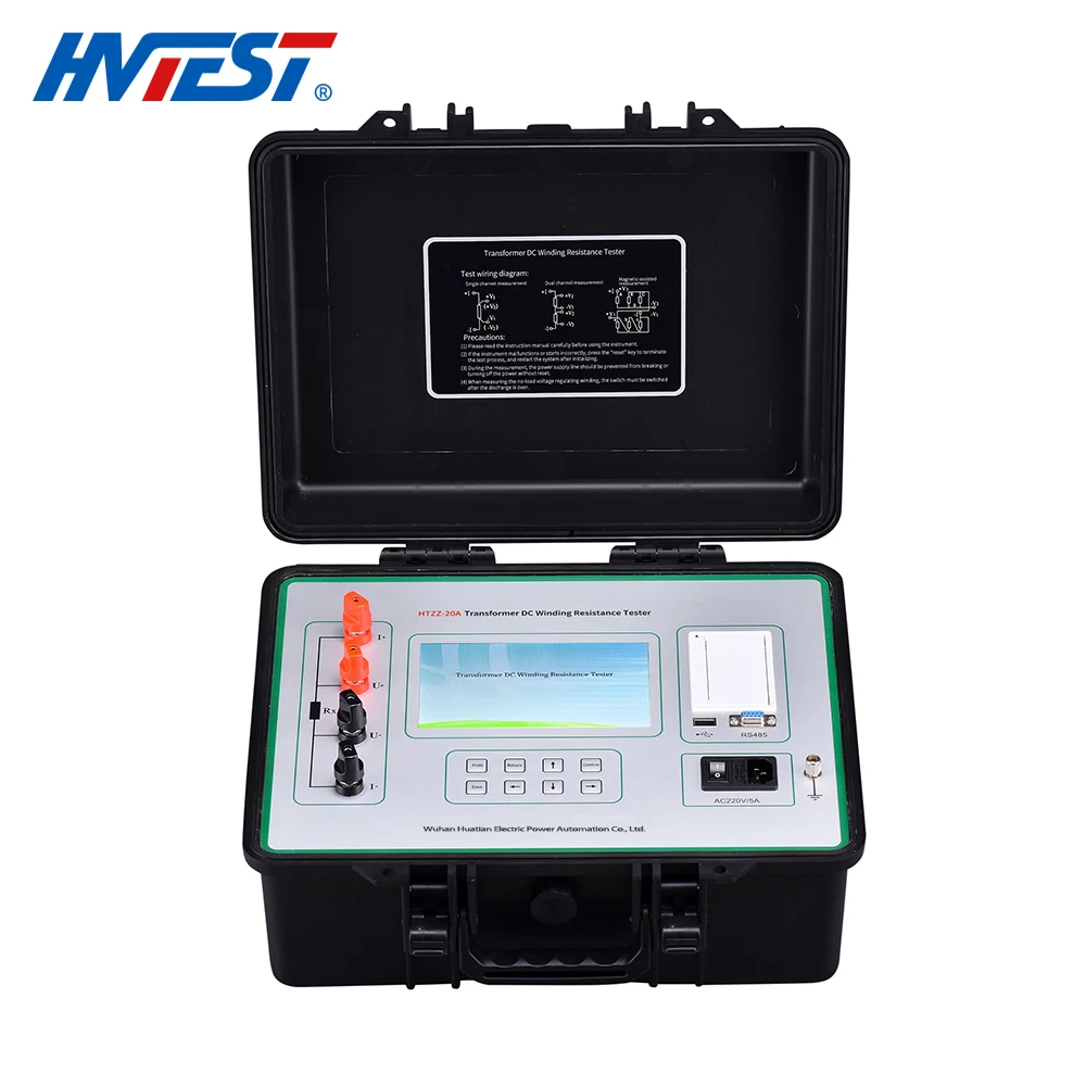 B HTZZ-20A Transformer Winding Resistance Tester AC  Manufacturer Directly Supply Full-automatic Dc Resistance Tester