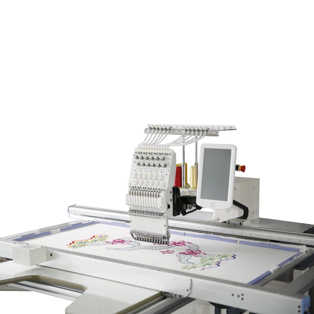 One Head Flat Embroidery Machine Computerized Embroidery Machine for Business and Home