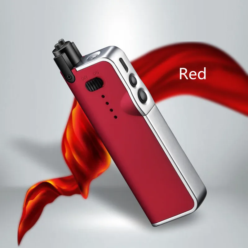 Выдвижная электрическая USB-зажигалка ветрозащитная для барбекю улицы или кухни перезаряжаемая зажигалка
