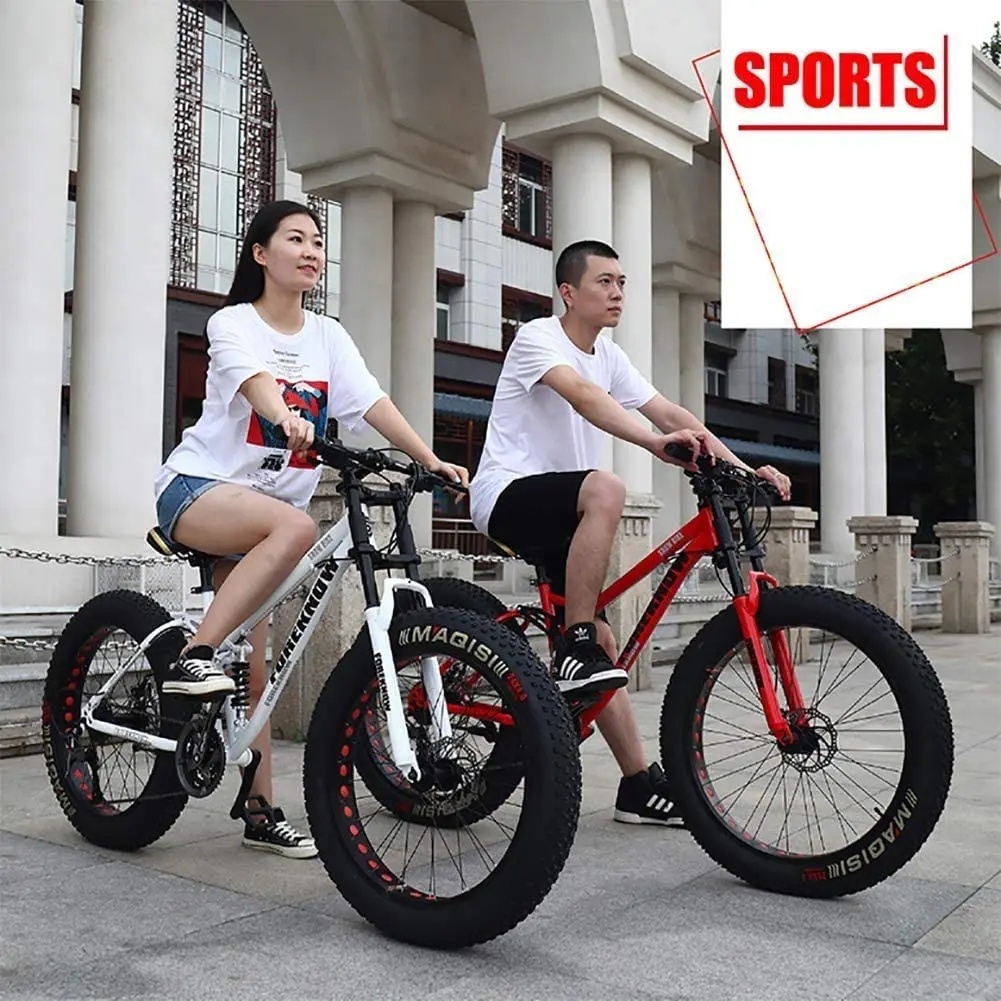 China Factory Supply OEM Full Suspension 24 26 Inch Fat Tire Carbon Bicycle Mountain Bike Buy Bulk China 26 Inch Fat Bike
