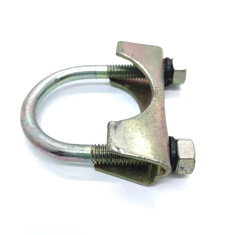 High Strength Carbon Steel U Bolts with Zinc Plating M10*90mm Size Customizable OEM/ODM Support for Pipe Clamping