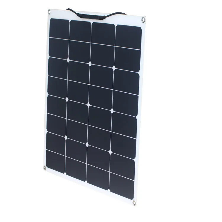 Лидер продаж легкие солнечные панели с тонкой пленкой 50 Вт Sunpower Полугибкие солнечных батарей для автомобиля