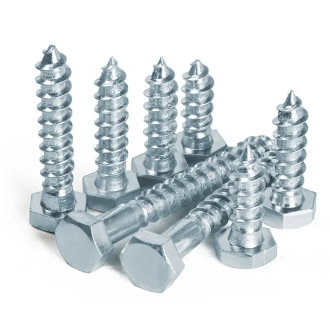 Hex Wood Screw 4.8Gread Coach Screw Galvanized Hex Lag Screw