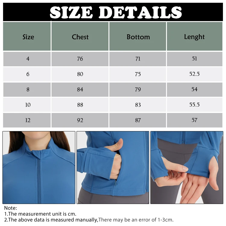 Female Lulu Sports Workout Wear Clothes Zip Up Quick Dry Gym Running Long Sleeve Top Custom Women Yoga Jacket