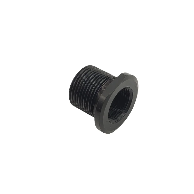 Hot selling Premium 1/2 x 28 ID to 5/8 x 24 OD Automotive Threaded fuel Filter Adapter Black Steel Thread