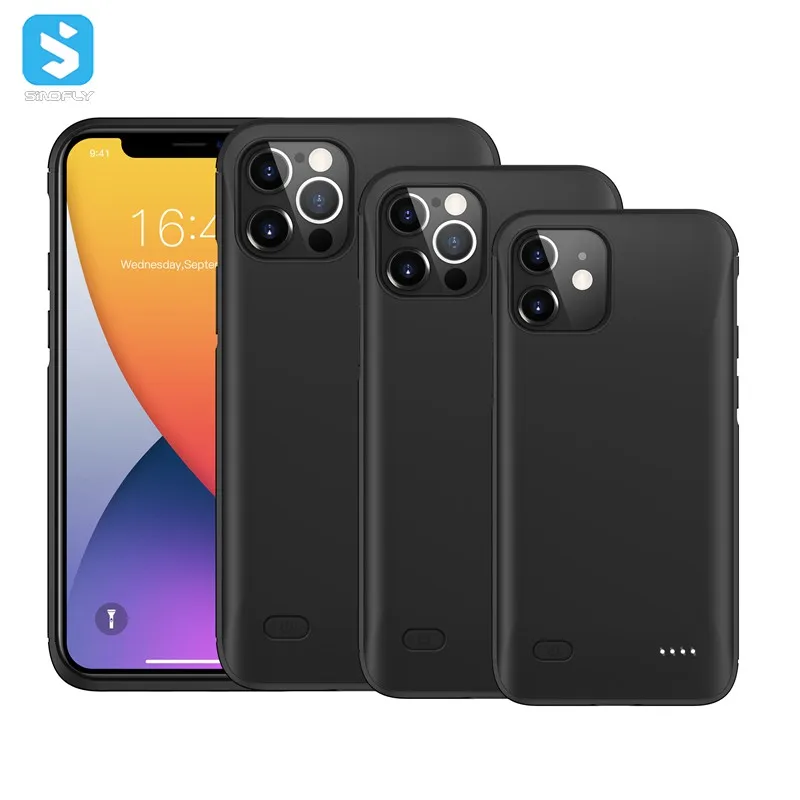 Hot selling 2020 Back Cover Wireless Phone Charger 5000 Mah Charging Case for Iphone 12 Mini for Iphone 12 Pro Max