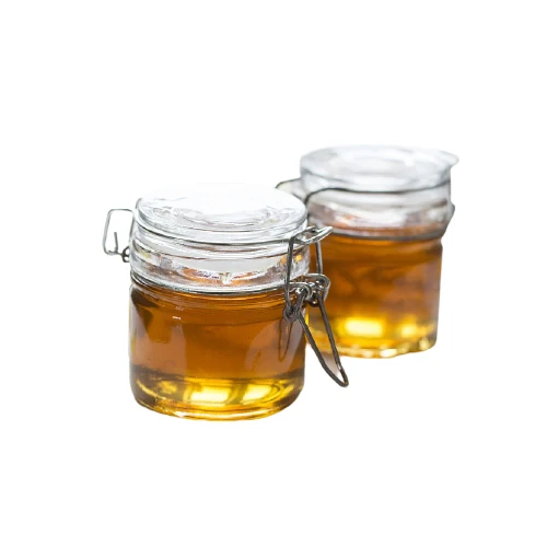 Glass honey jar clip top 1.5oz 2oz 4oz glass spice jars with lids for jam honey