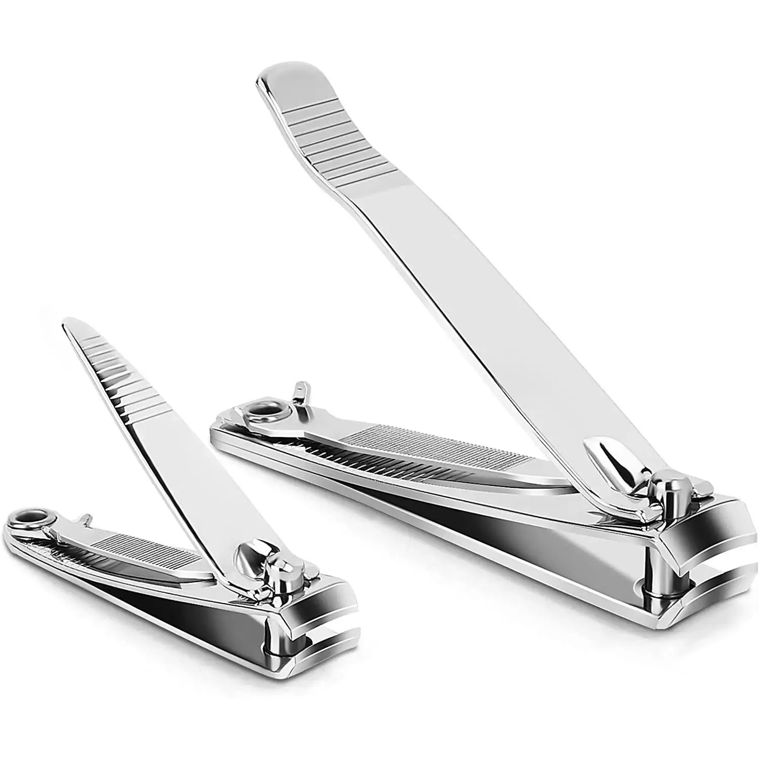 Nail Clipper Premium Stainless Steel Fingernail and Toenail Clipper Cutters  Fingernail Clipper Cutters with Nail File Sharp.