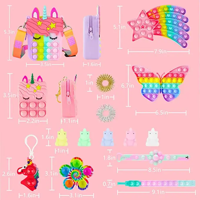 Popular purse bag toys Shoulder Bag Fidget Toys mini small key chain Suitable for child girl