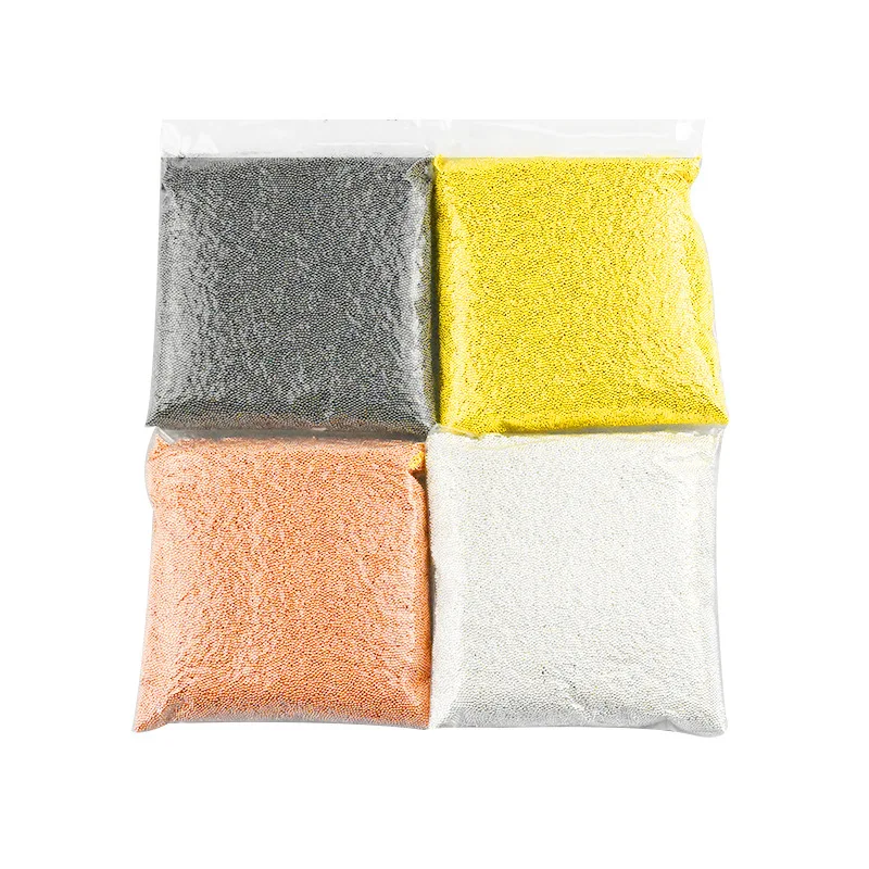 Destly 0.6-1.5MM 1KG  nail art caviar bag Steel Ball manicure accessories  Mini steel ball nail decoration nail caviar beads