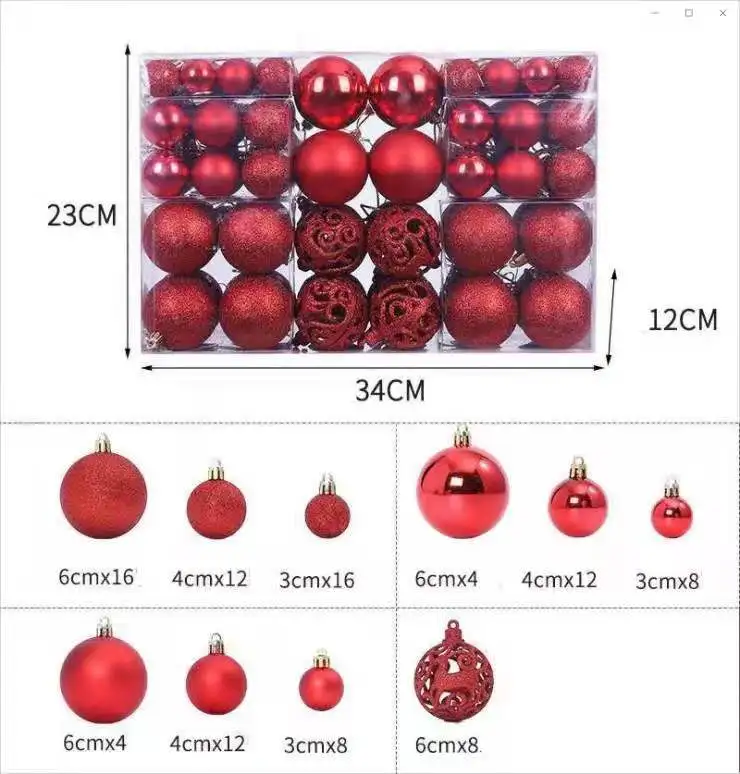 Ready To Ship Plastic Christmas Ball for Christmas Use Christmas Plastic Ball