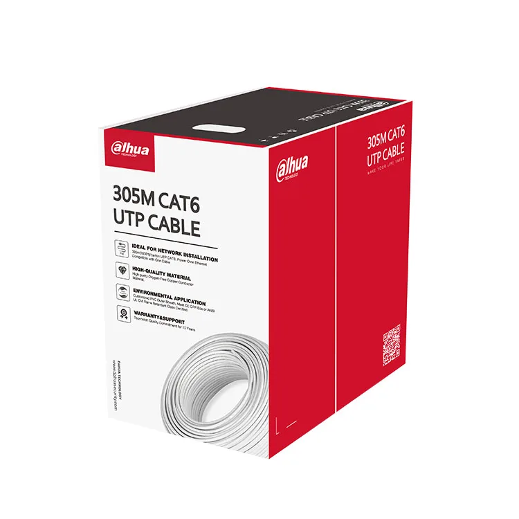 Высокой чистоты, твердая голая медная Cat6 сетевой кабель PFM920I-6UN-C 305 м UTP Cat6 Ethernet-кабель