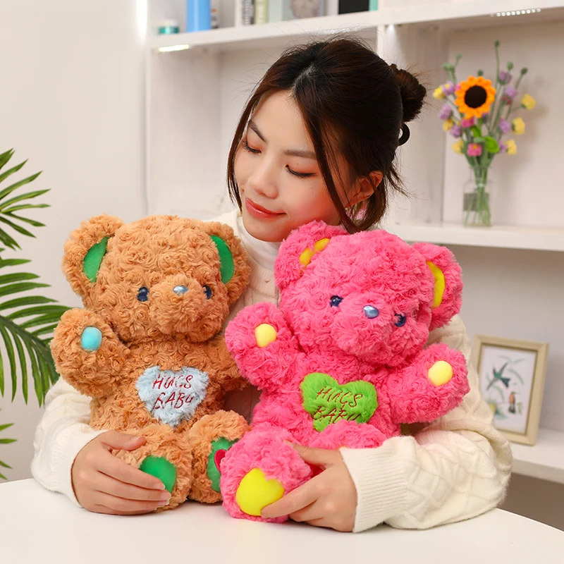 Cute Valentine Day Teddy Bear With Heart Soft Pillow Bear Rabbit Plush Toy Doll