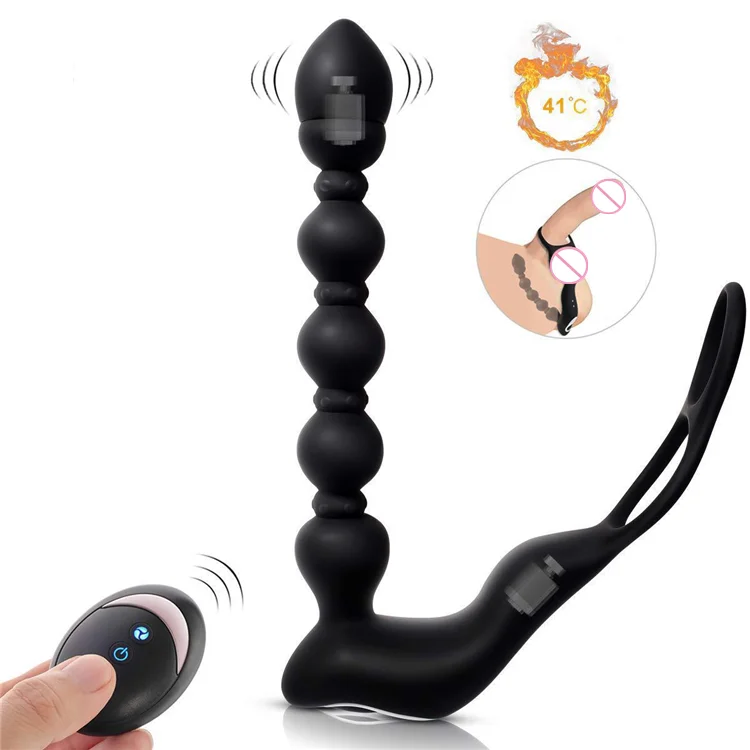 Wireless Remote Control Intelligent Heating  Male Anal Masturbation Vibrating Anal Plug Female Backyard Plug