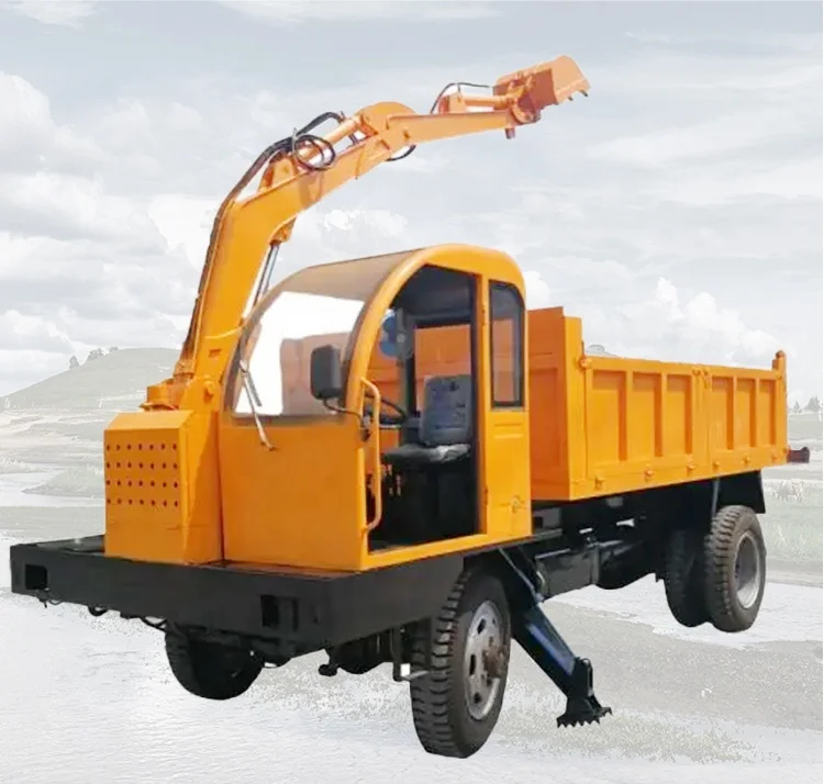 6Ton 10 Tons 12ton 20ton Truck mounted excavator dump truck for earthwork digging